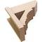 Ekena Millwork 8-in W x 18-in D x 18-in H Balboa Slat Rough Cedar Woodgrain TimberThane Outlooker, Primed Tan OUTUR080X18X18BOA24RCPR - alternate 6